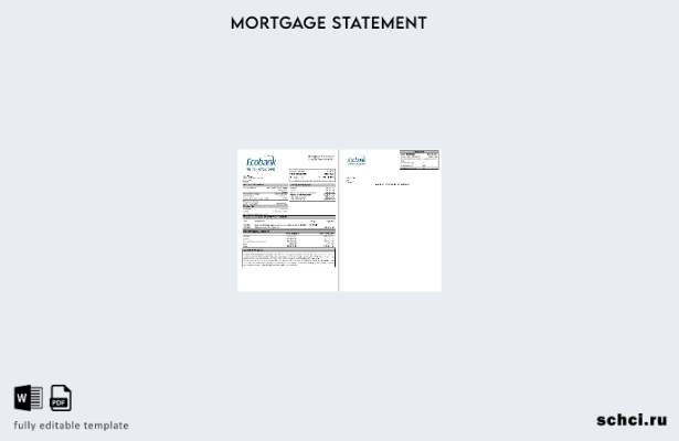 скачать цифровую выписку по ипотеке Senegal Ecobank в форматах Word и PDF шаблон